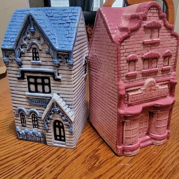 Two Vintage Ceramic Jar Shops Houses - Picture 6 of 6
